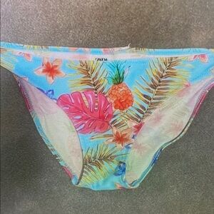 Tropical Print Kids Bikini Bottom